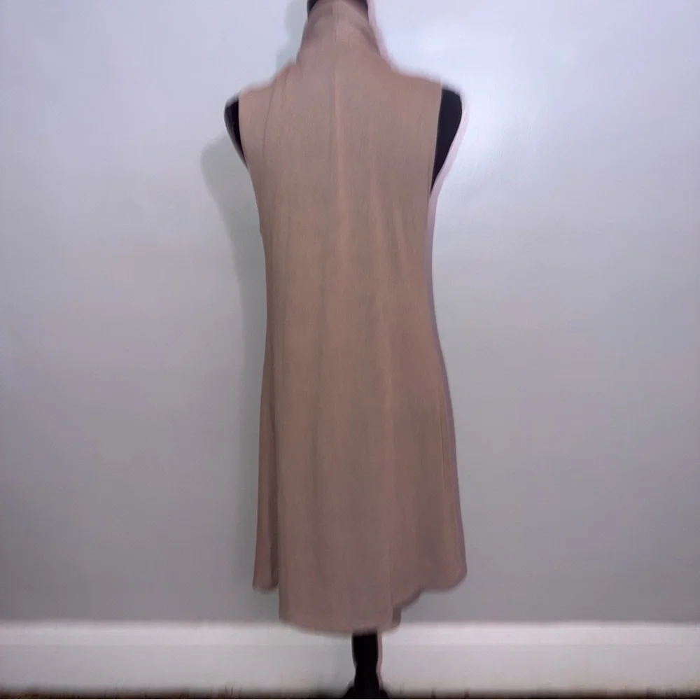 Olivia Blu Duster Cardigan Women’s Small Marled Brown Long Sleeves Pockets - Picture 2 of 5